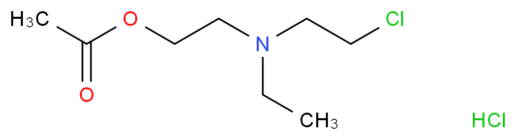 Acetylethylcholine mustard hydrochloride_分子结构_CAS_103994-00-9)