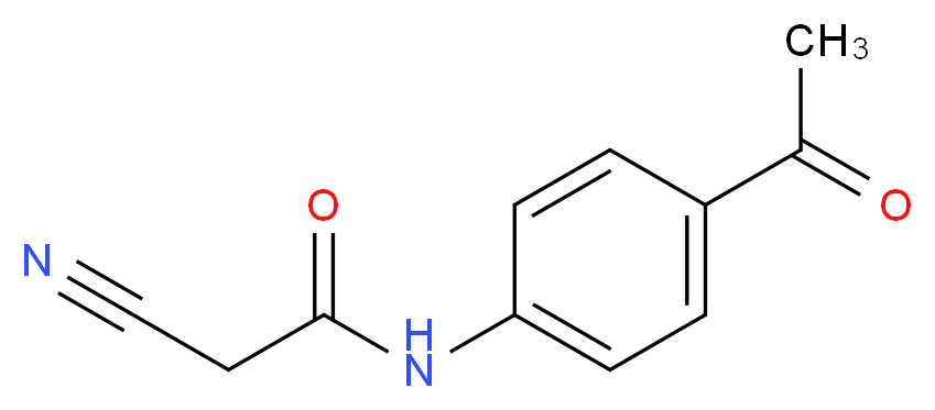 N-(4-Acetylphenyl)-2-cyanoacetamide_分子结构_CAS_)