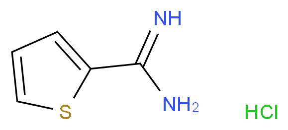 Thiophene-2-carboximidamide hydrochloride_分子结构_CAS_54610-70-7)