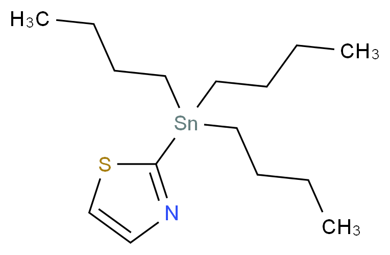 2-(三正丁基甲锡烷基)噻唑_分子结构_CAS_121359-48-6)