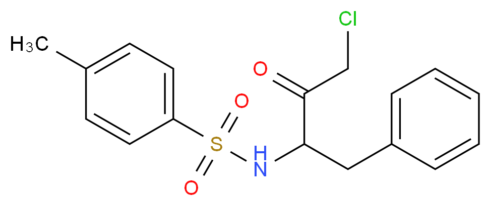 L-1-TOSYLAMIDE-2-PHENYLETHYLCHLOROMETHYL KETONE_分子结构_CAS_329-30-6)