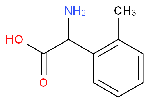 2-amino-2-(2-methylphenyl)acetic acid_分子结构_CAS_129592-98-9