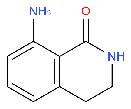 8-AMINO-3,4-DIHYDROISOQUINOLIN-1(2H)-ONE_分子结构_CAS_)