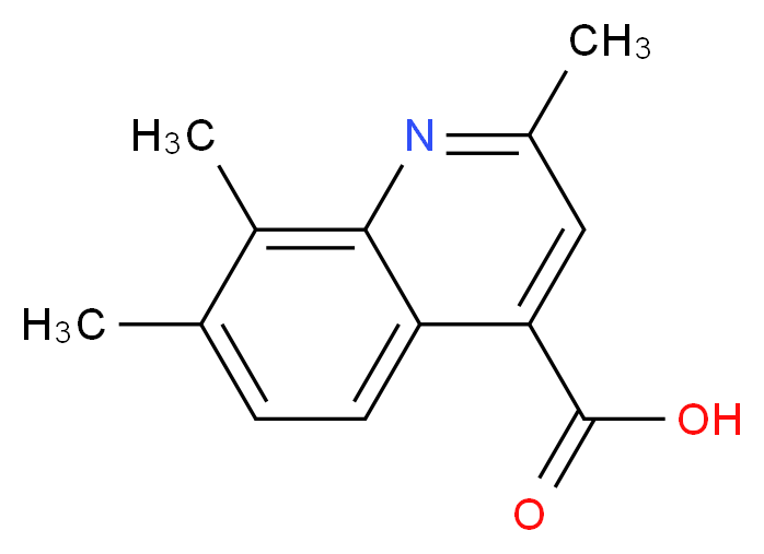 2,7,8-trimethyl-4-quinolinecarboxylic acid_分子结构_CAS_)