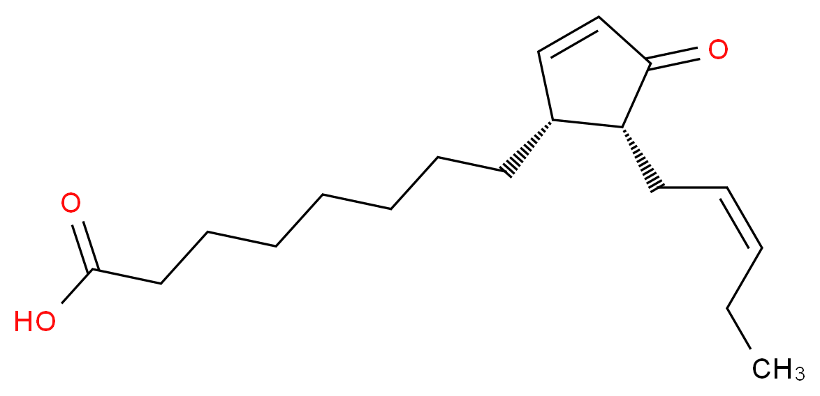 8-[(1R,5R)-4-oxo-5-[(2Z)-pent-2-en-1-yl]cyclopent-2-en-1-yl]octanoic acid_分子结构_CAS_85551-10-6