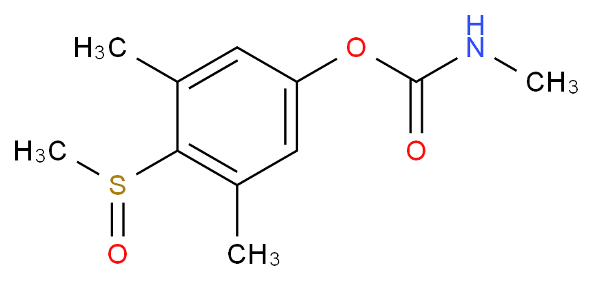 4-methanesulfinyl-3,5-dimethylphenyl N-methylcarbamate_分子结构_CAS_2635-10-1