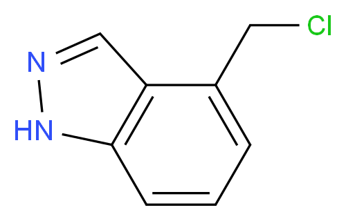 4-(CHLOROMETHYL)-1H-INDAZOLE_分子结构_CAS_944898-78-6)