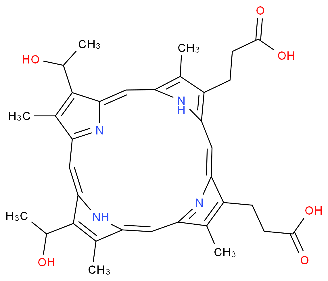 血卟啉_分子结构_CAS_14459-29-1)