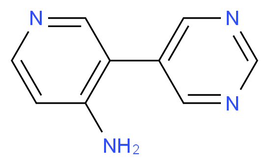 3-(PyriMidin-5-yl)pyridin-4-aMine_分子结构_CAS_1339398-96-7)