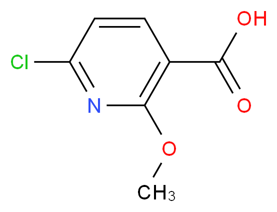 6-Chloro-2-methoxypyridine-3-carboxylic acid_分子结构_CAS_65515-33-5)