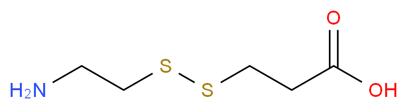 3-[(2-aminoethyl)disulfanyl]propanoic acid_分子结构_CAS_15579-00-7