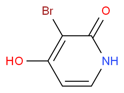 3-bromo-4-hydroxy-1,2-dihydropyridin-2-one_分子结构_CAS_96245-97-5