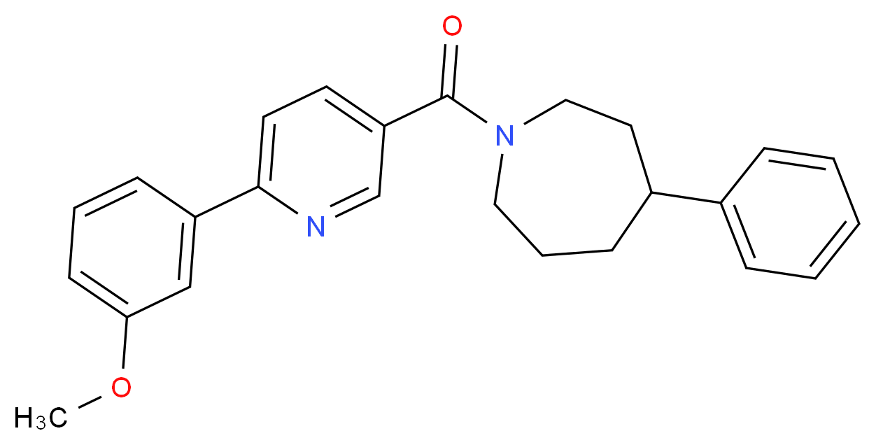 1-{[6-(3-methoxyphenyl)pyridin-3-yl]carbonyl}-4-phenylazepane_分子结构_CAS_)