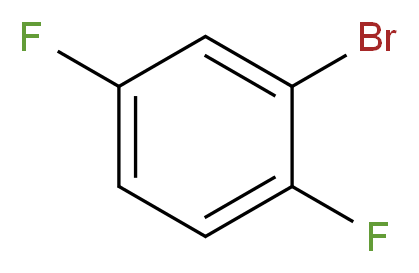 2-bromo-1,4-difluorobenzene_分子结构_CAS_399-94-0