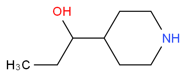 1-(piperidin-4-yl)propan-1-ol_分子结构_CAS_24152-48-5