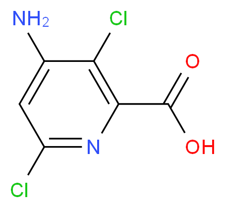 4-amino-3,6-dichloropyridine-2-carboxylic acid_分子结构_CAS_150114-71-9