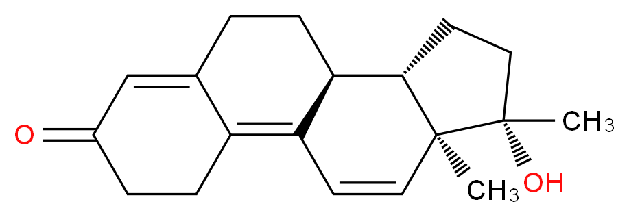 (10S,11S,14S,15S)-14-hydroxy-14,15-dimethyltetracyclo[8.7.0.0^{2,7}.0^{11,15}]heptadeca-1,6,16-trien-5-one_分子结构_CAS_965-93-5