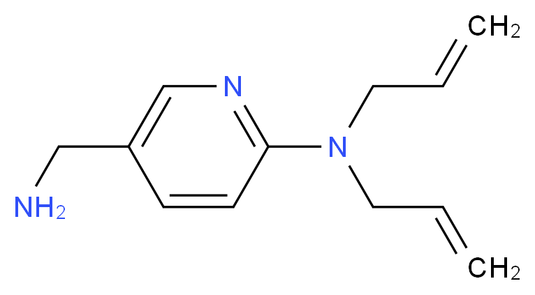 N,N-Diallyl-5-(aminomethyl)-2-pyridinamine_分子结构_CAS_)