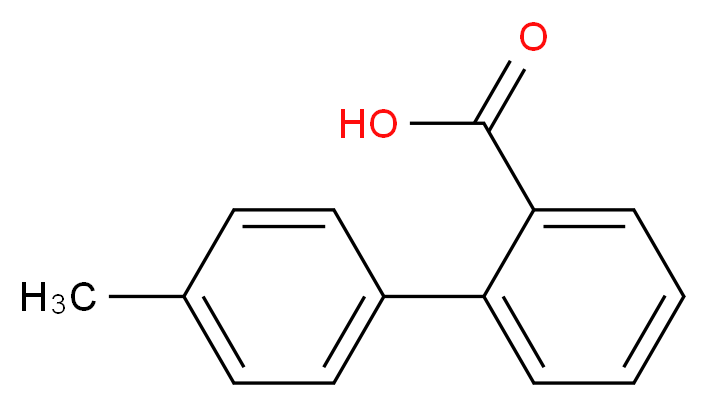 4'-Methyl-biphenyl-2-carboxylic acid_分子结构_CAS_)