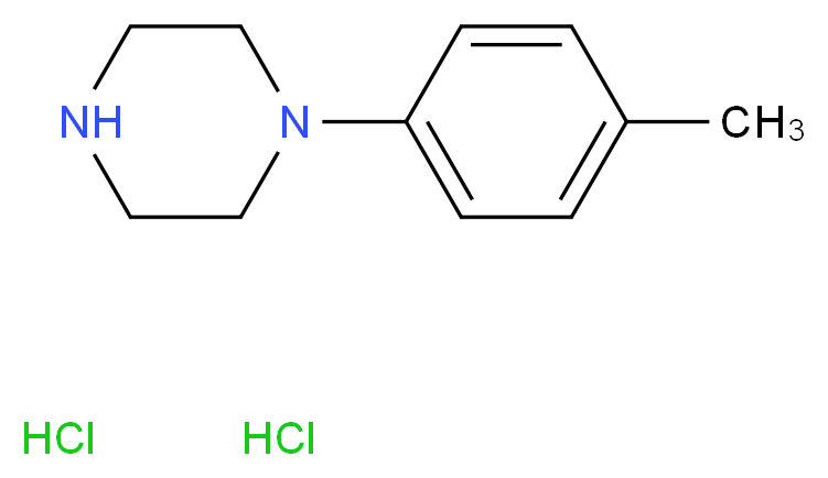 1-(p-TOLYL)PIPERAZINE DIHYDROCHLORIDE_分子结构_CAS_13078-14-3)