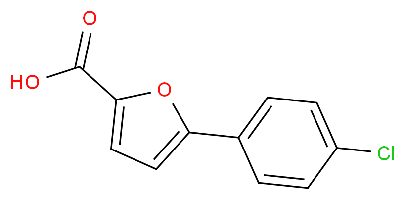 5-(4-chlorophenyl)furan-2-carboxylic acid_分子结构_CAS_)