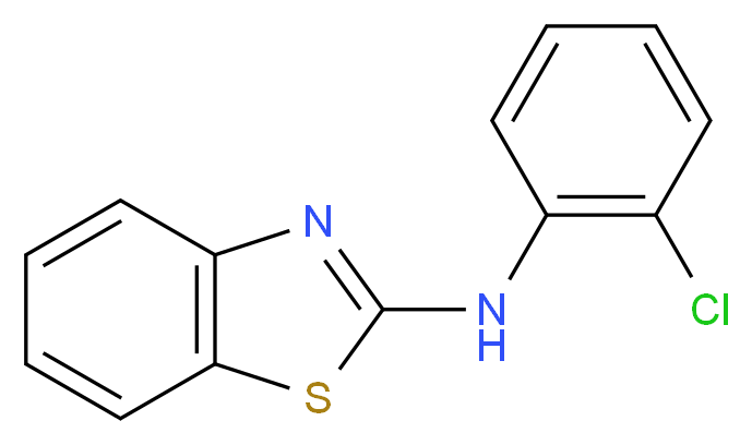 N-(2-chlorophenyl)-1,3-benzothiazol-2-amine_分子结构_CAS_53088-07-6
