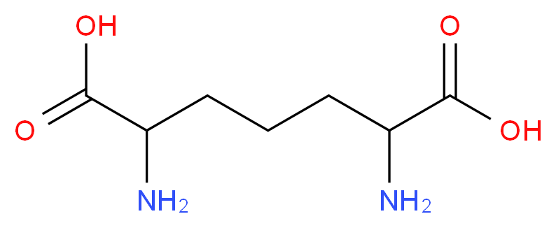 2,6-diaminoheptanedioic acid_分子结构_CAS_583-93-7