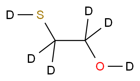 2-[(<sup>2</sup>H)sulfanyl](<sup>2</sup>H<sub>4</sub>)ethan-1-(<sup>2</sup>H)ol_分子结构_CAS_203645-37-8