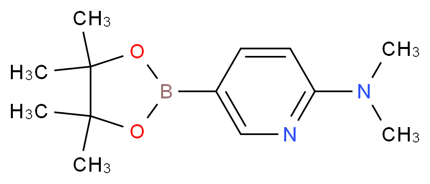 N,N-Dimethyl-5-(4,4,5,5-tetramethyl-1,3,2-dioxaborolan-2-yl)pyridin-2-amine_分子结构_CAS_1036991-24-8)