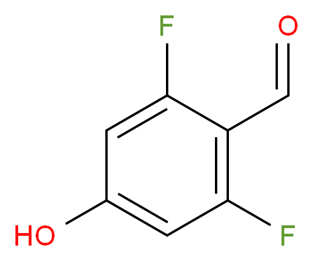 2,6-二氟-4-羟基苯甲醛_分子结构_CAS_532967-21-8)