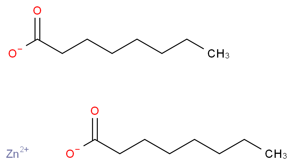 zinc(2+) ion dioctanoate_分子结构_CAS_557-09-5