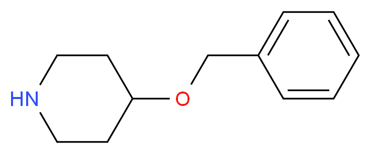 4-(benzyloxy)piperidine_分子结构_CAS_76716-51-3