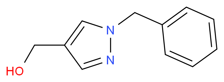 (1-benzyl-1H-pyrazol-4-yl)methanol_分子结构_CAS_70817-17-3