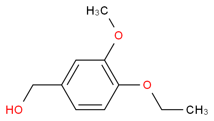 4-乙氧基-3-甲氧基苄醇_分子结构_CAS_61813-58-9)