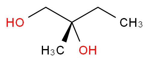 (2S)-2-methylbutane-1,2-diol_分子结构_CAS_33204-46-5