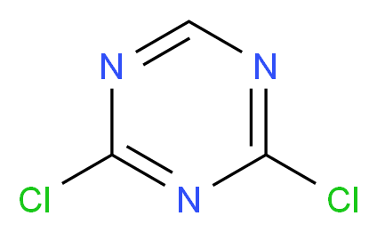 2,4-dichloro-1,3,5-triazine_分子结构_CAS_2831-66-5