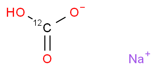 重碳酸钠-12C_分子结构_CAS_144-55-8)