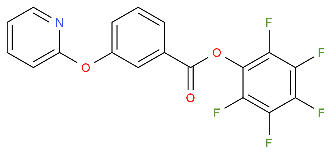 pentafluorophenyl 3-(pyridin-2-yloxy)benzoate_分子结构_CAS_921938-61-6