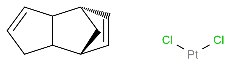 (1S,7R)-tricyclo[5.2.1.0<sup>2</sup>,<sup>6</sup>]deca-3,8-diene; dichloroplatinum_分子结构_CAS_12083-92-0