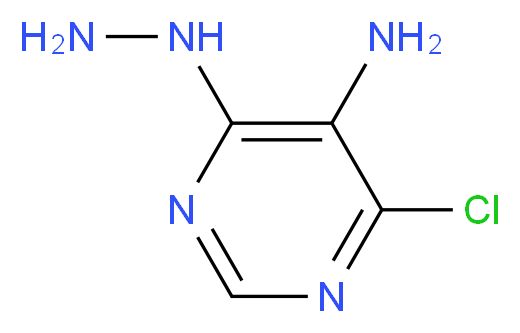 4-chloro-6-hydrazinylpyrimidin-5-amine_分子结构_CAS_42786-59-4