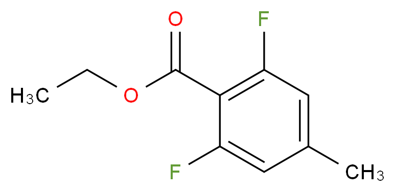 ethyl 2,6-difluoro-4-methylbenzoate_分子结构_CAS_1337606-88-8