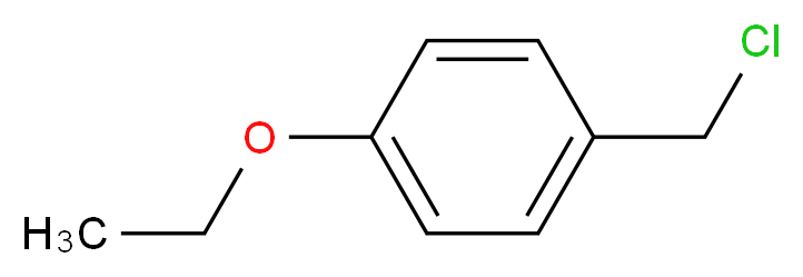 1-(chloromethyl)-4-ethoxybenzene_分子结构_CAS_6653-80-1