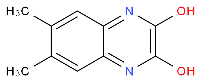 6,7-dimethylquinoxaline-2,3-diol_分子结构_CAS_2474-50-2