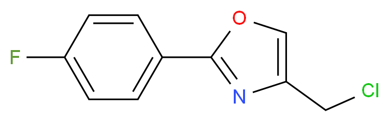 4-(chloromethyl)-2-(4-fluorophenyl)-1,3-oxazole_分子结构_CAS_22091-39-0)