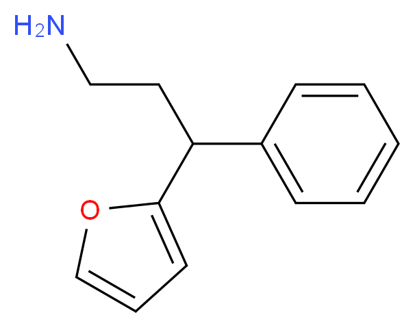 3-(2-furyl)-3-phenylpropan-1-amine_分子结构_CAS_374910-04-0)