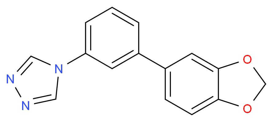 4-[3-(1,3-benzodioxol-5-yl)phenyl]-4H-1,2,4-triazole_分子结构_CAS_)
