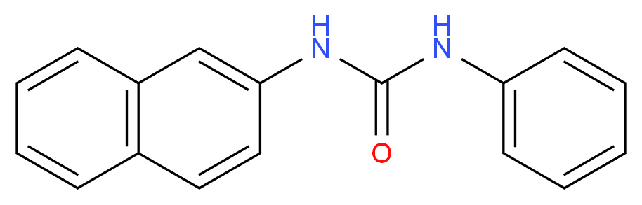 3-(naphthalen-2-yl)-1-phenylurea_分子结构_CAS_6299-42-9