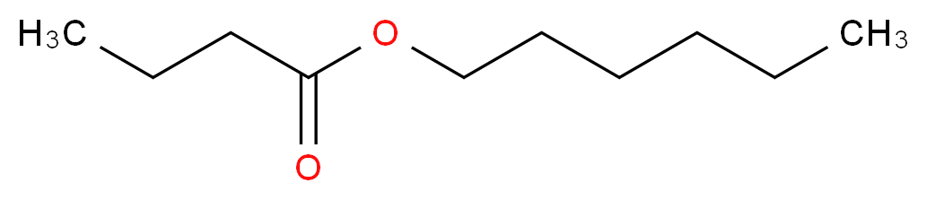 hexyl butanoate_分子结构_CAS_2639-63-6