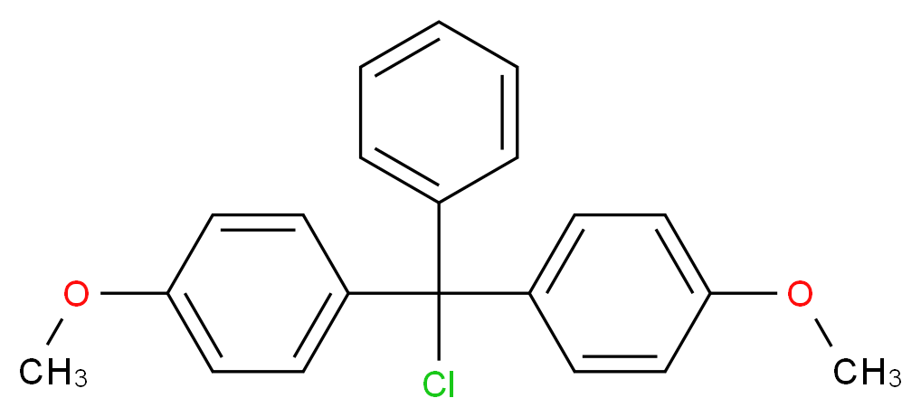 4,4′-二甲氧基三苯甲基氯_分子结构_CAS_40615-36-9)