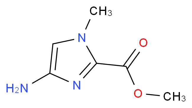 methyl 4-amino-1-methyl-1H-imidazole-2-carboxylate_分子结构_CAS_162085-97-4